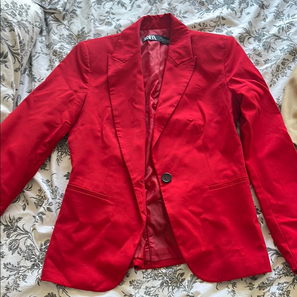 Zara Women's Red Blazer